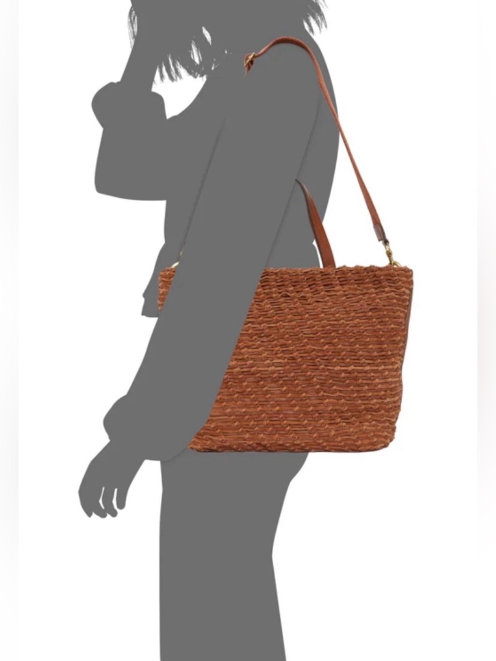 NWT New Lucky Brand Dawn Woven Tote RARE bag - Picture 4 of 8